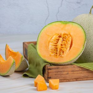 Japanese melon or cantaloupe, cantaloupe, seasonal fruit, health concept.